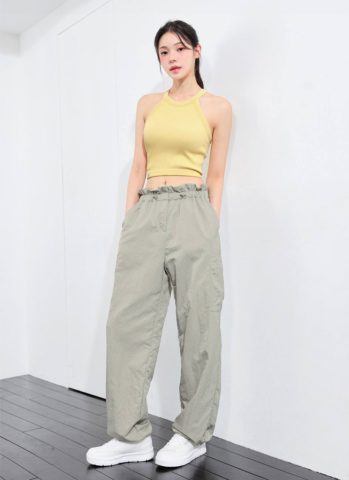 Woven String Cargo Wide Pants – XEXYMIX.EN