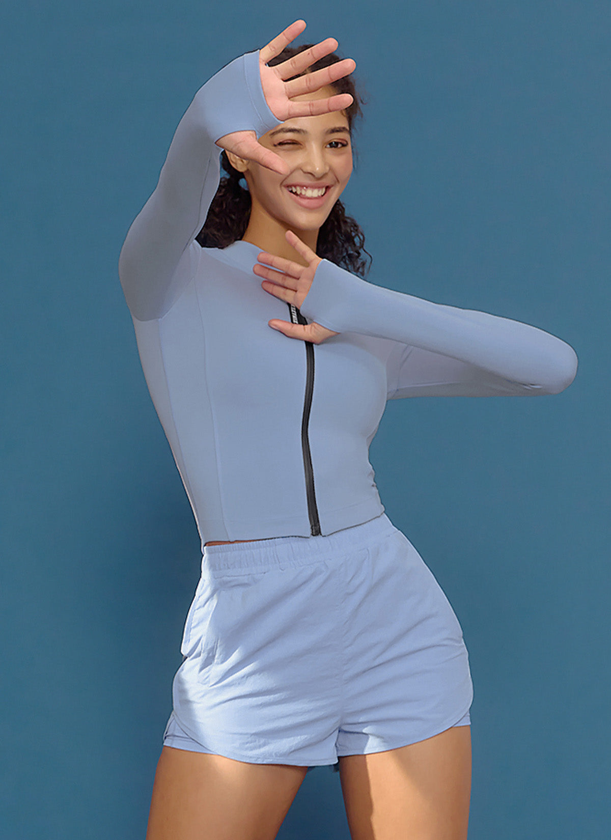 Black Label Signature Life Cropped Zip-up Jacket