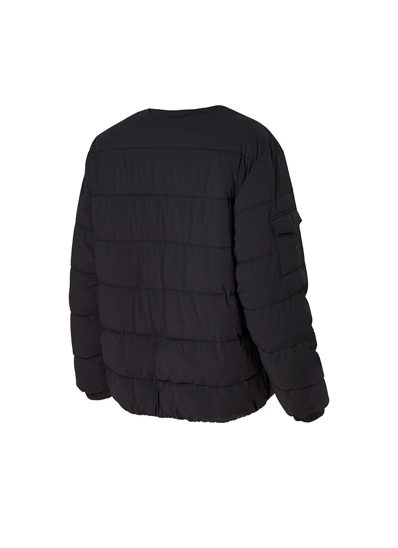 Neckless Simple Lightweight Padded Jacket