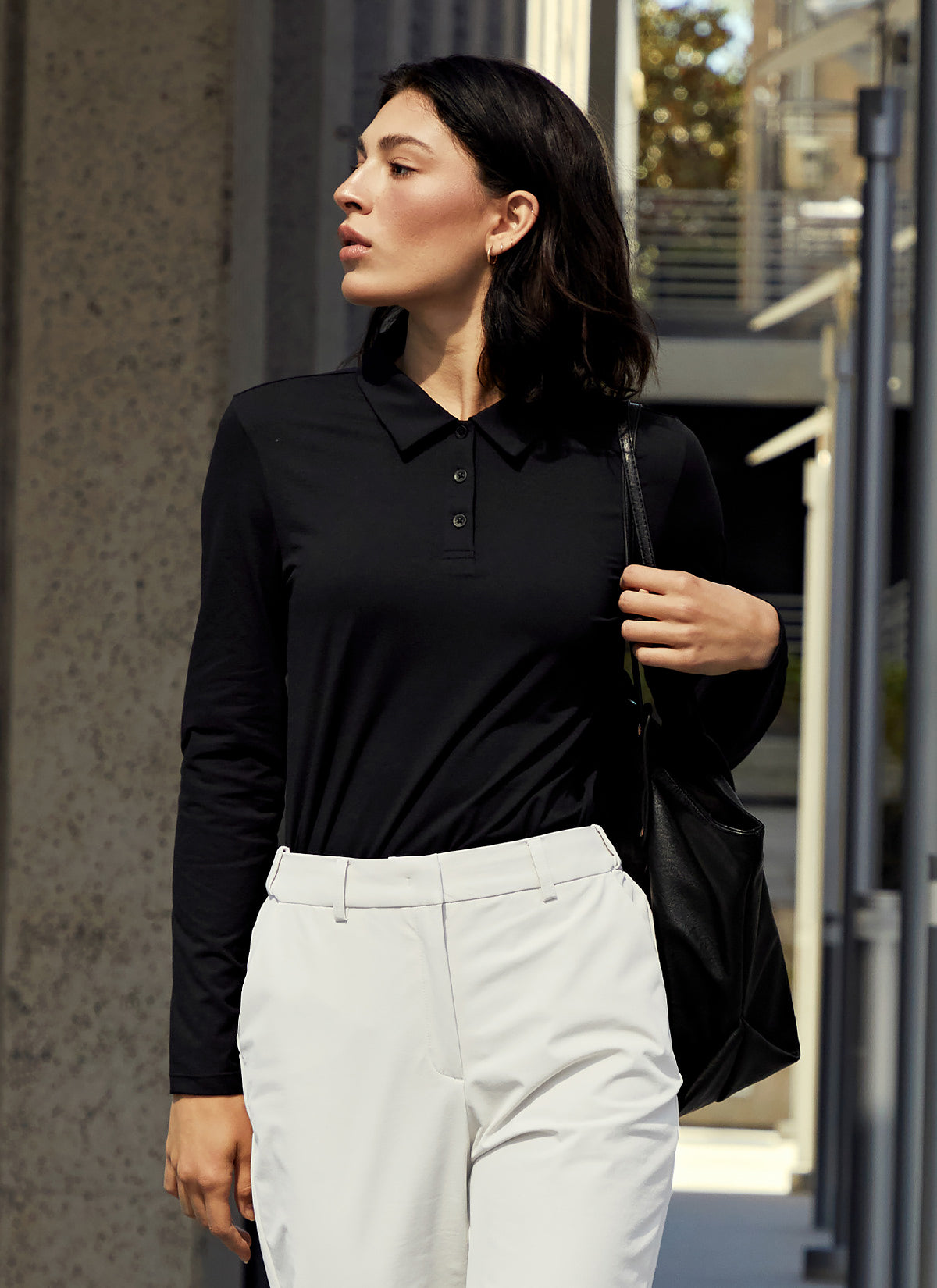 Eco Dex Women Polo Long Sleeve