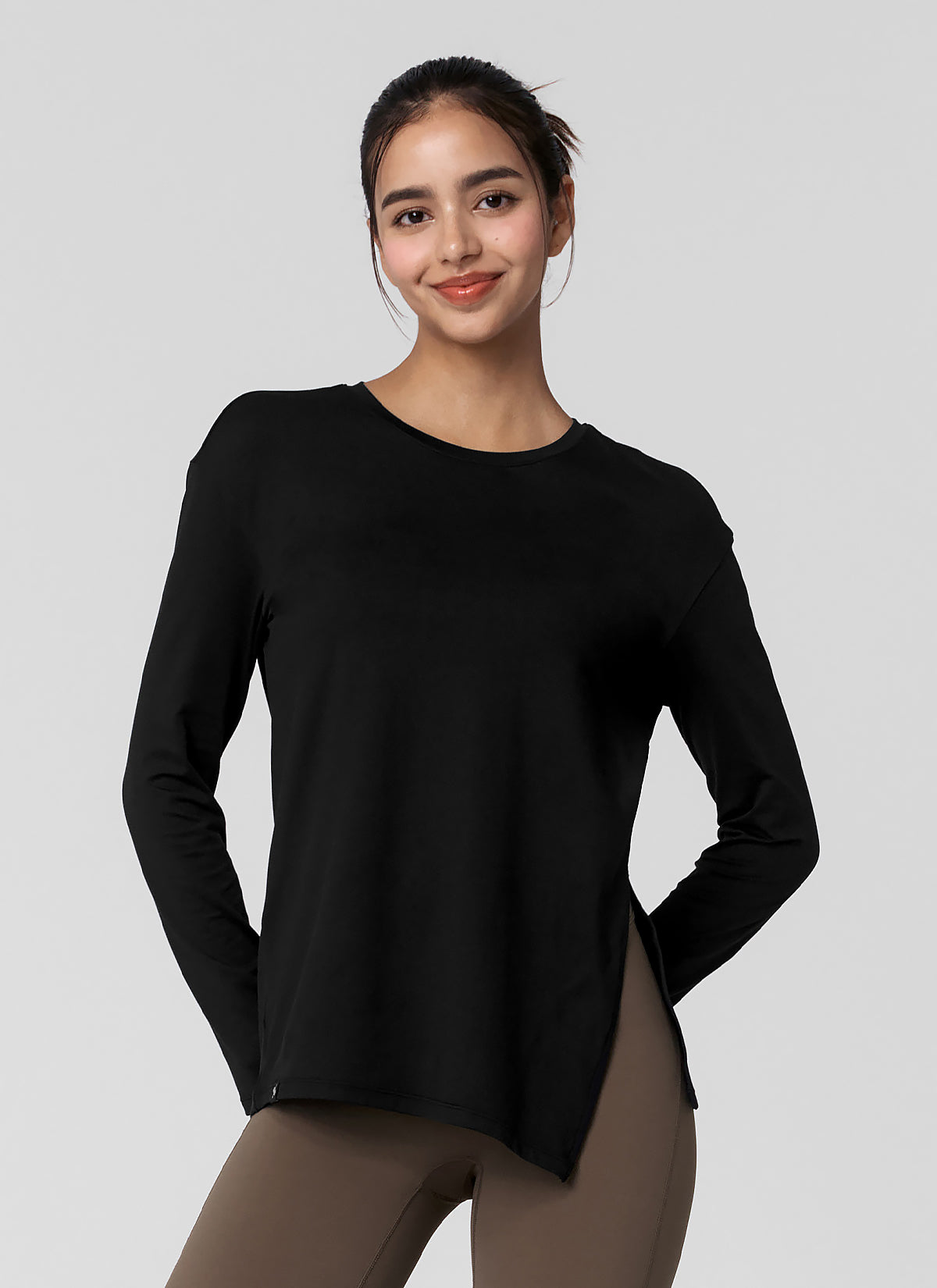 Soft One-Slit Long Sleeve