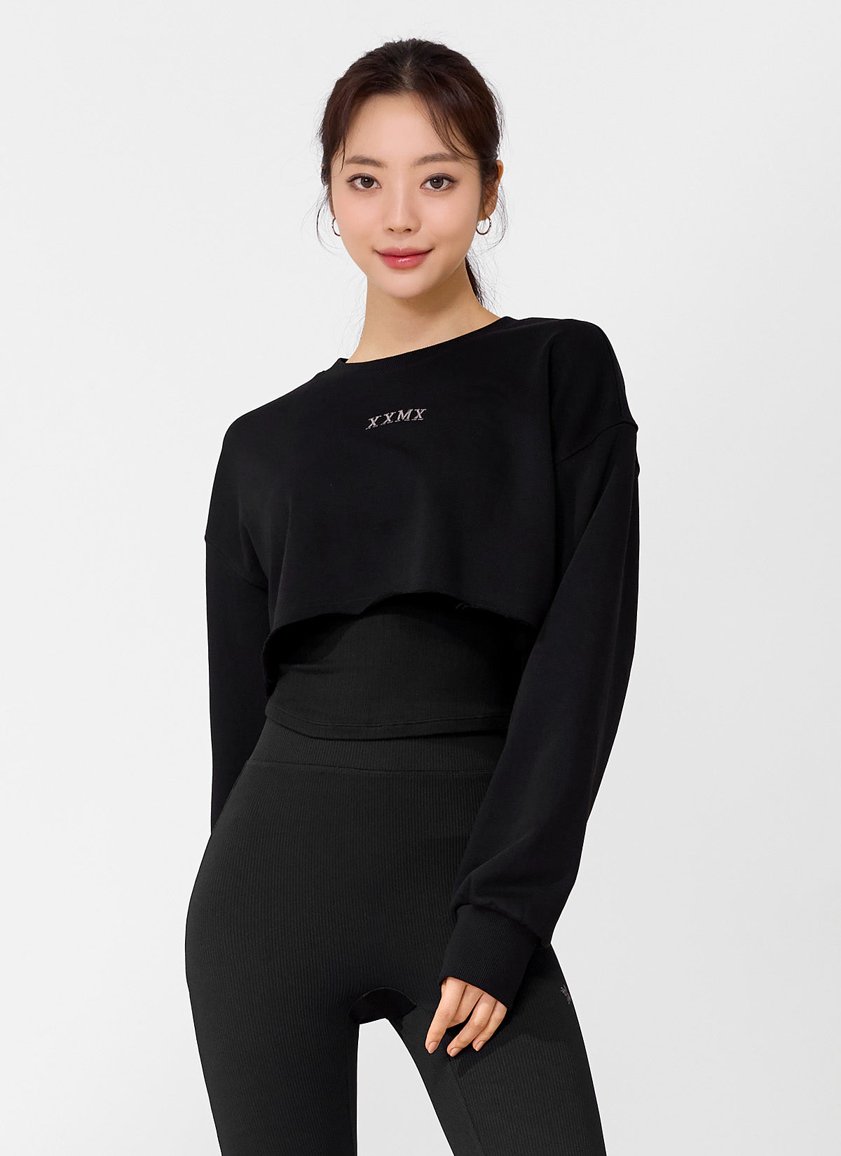 Soft Cotton Daily Cropped Sweatshirt