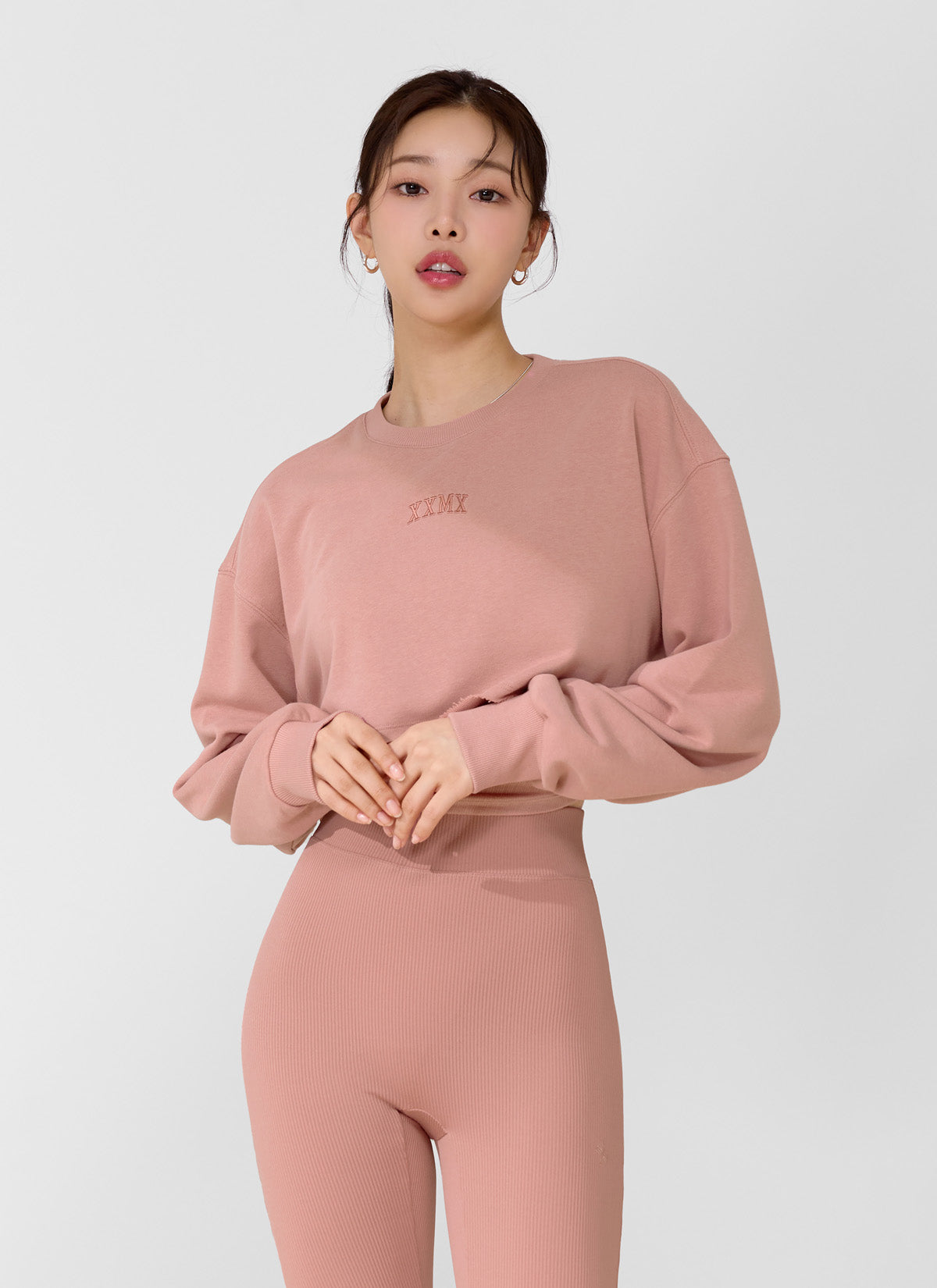 Soft Cotton Daily Cropped Sweatshirt