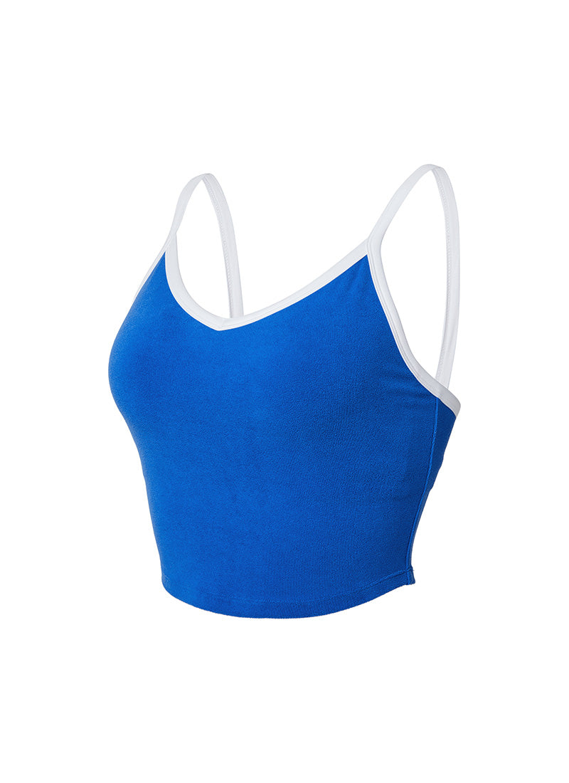 Summer Terry V-neck Crop Top