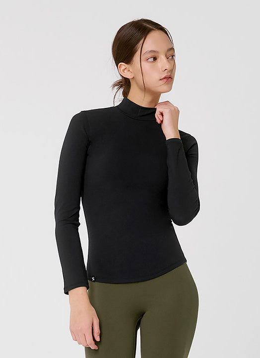 Mock Neck Slimfit Long Sleeve