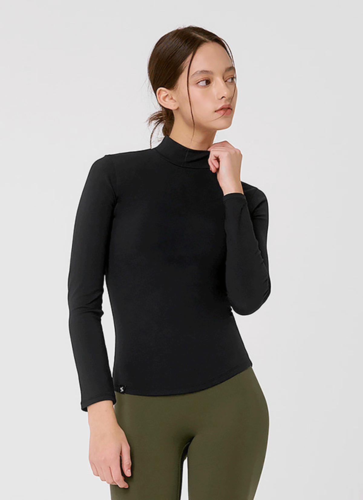 Mock Neck Slimfit Long Sleeve
