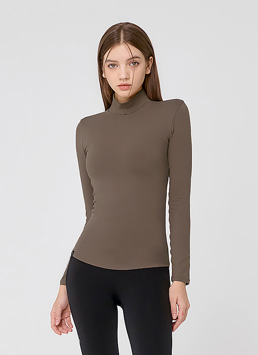 Mock Neck Slimfit Long Sleeve