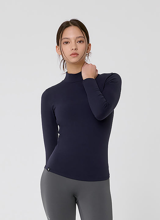 Mock Neck Slimfit Long Sleeve