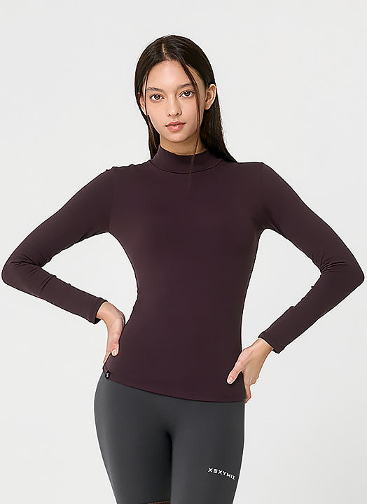 Mock Neck Slimfit Long Sleeve