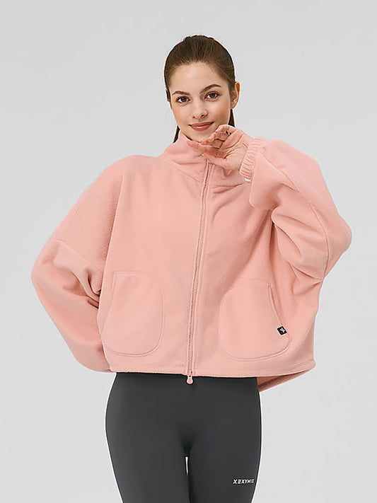 Soft Fleece High-neck Zip up