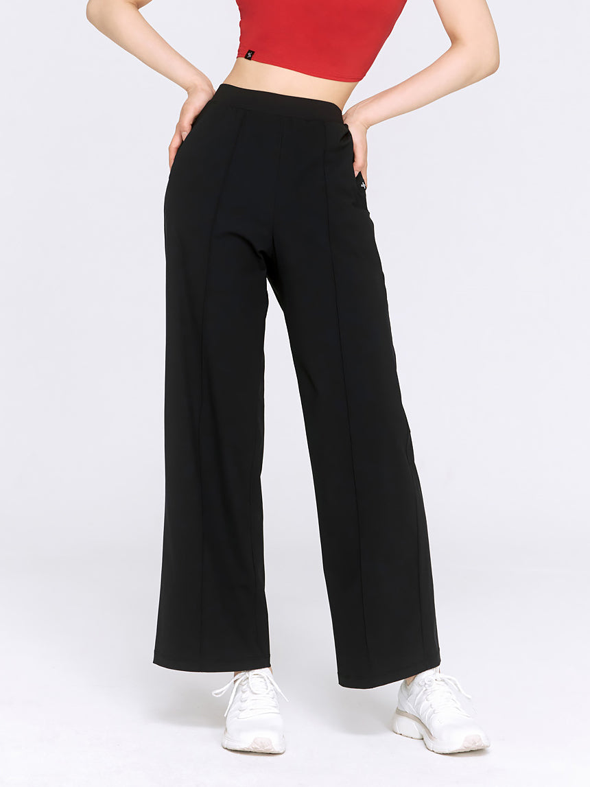 Tricot Pintuck Wide Pants