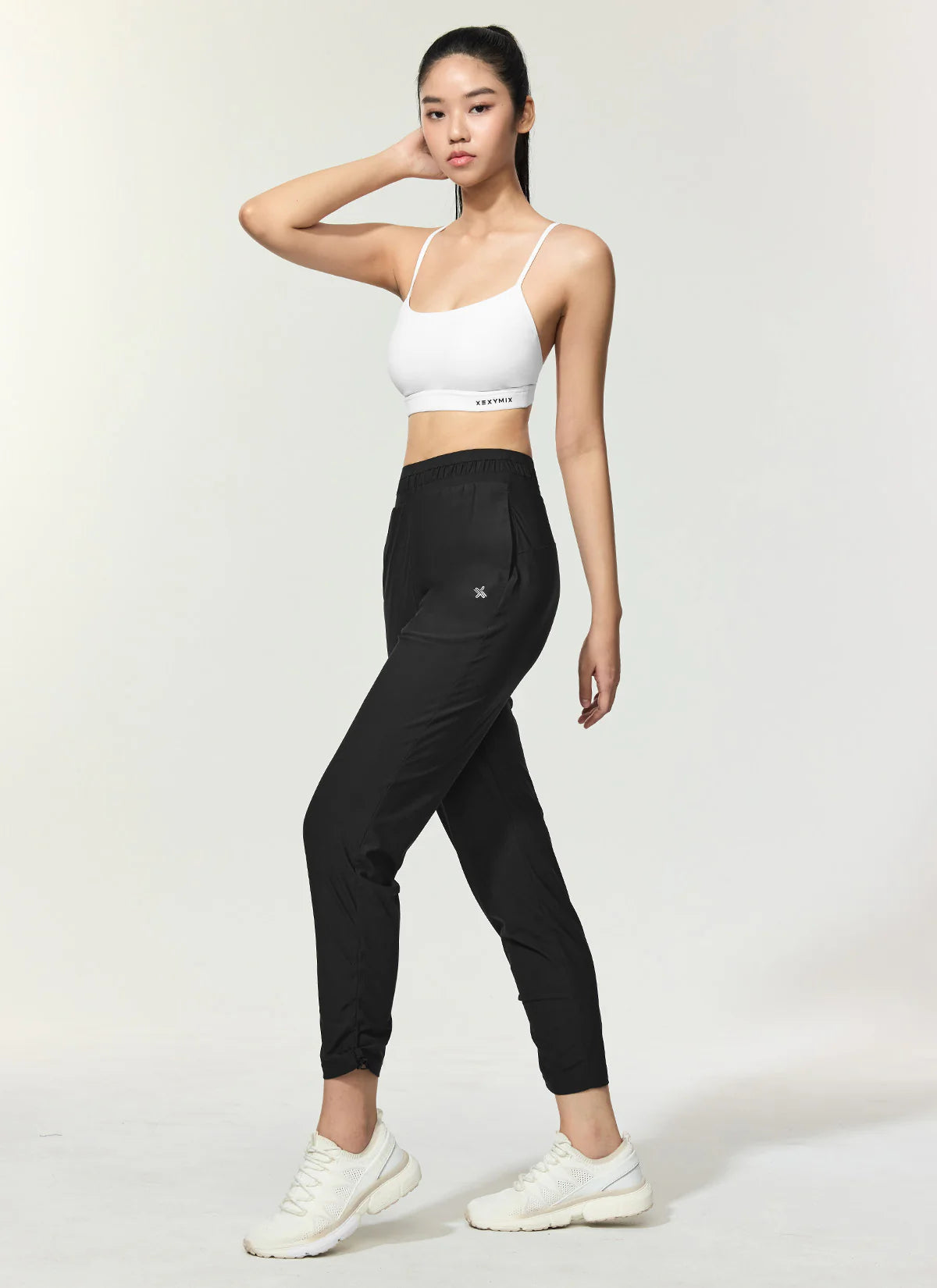 [SET]Comfort Up Cross Back Bra +Cooling Tricot Shirring Joggers