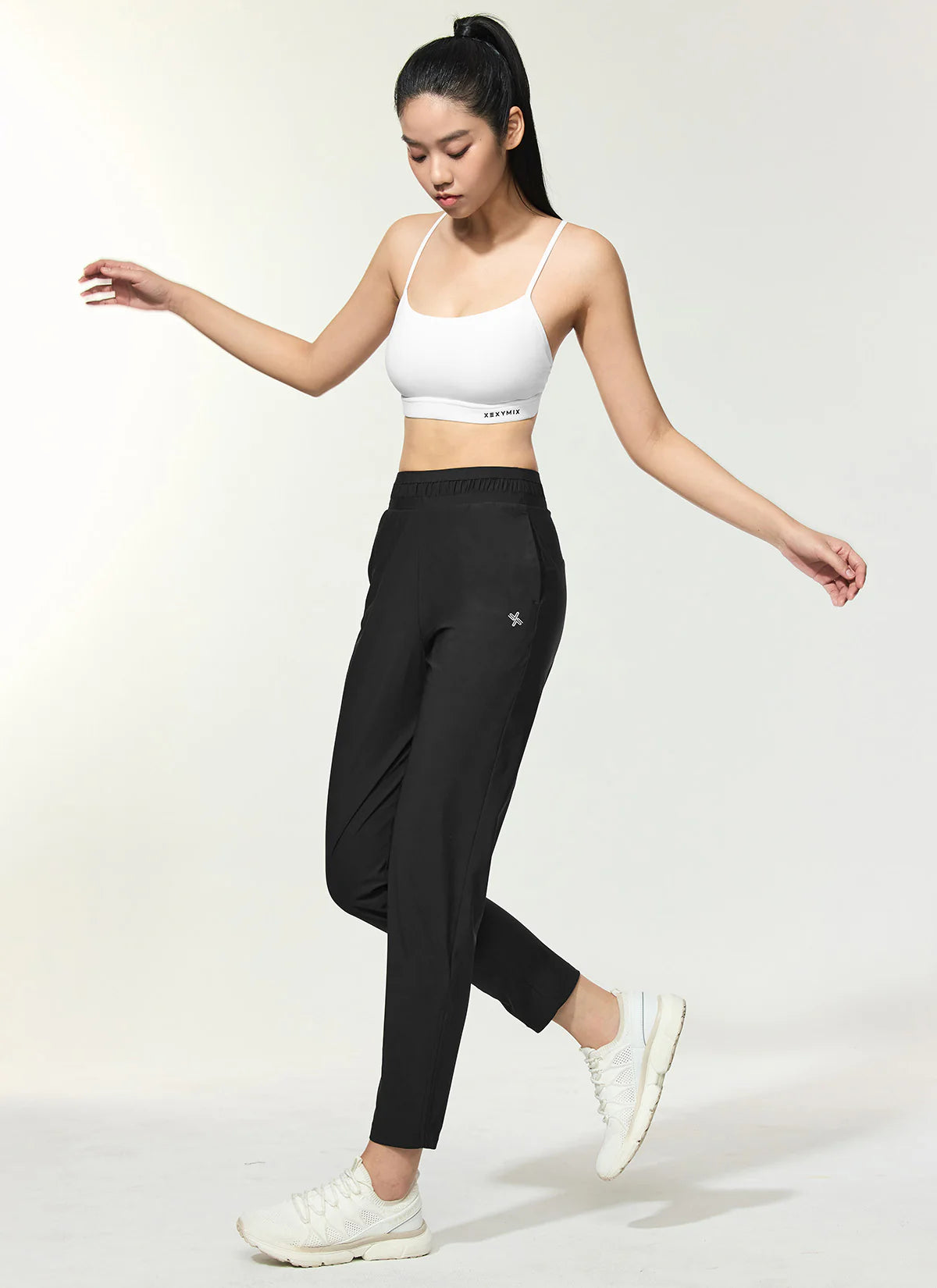 [SET]Comfort Up Cross Back Bra +Cooling Tricot Shirring Joggers
