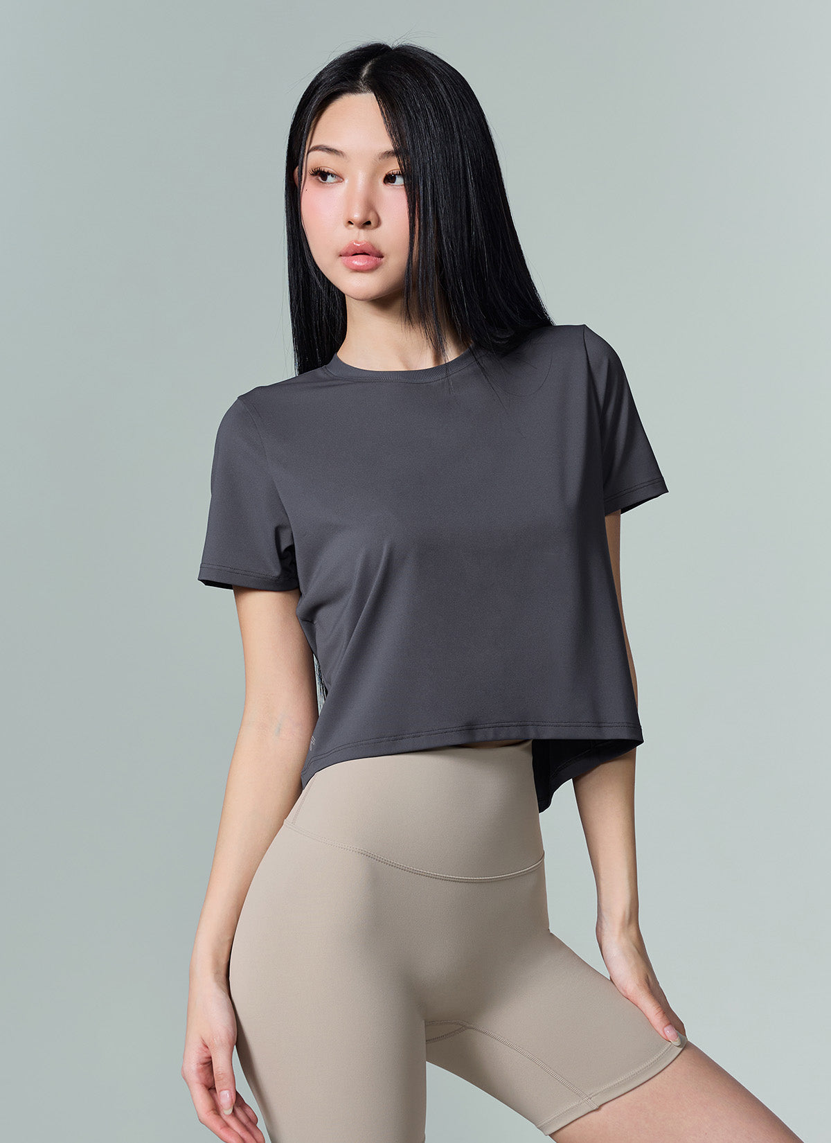 [2 FOR] Ice Feather Over Fit T-Shirt & Ice Feather Light 2.0 Cropped Short Sleeve
