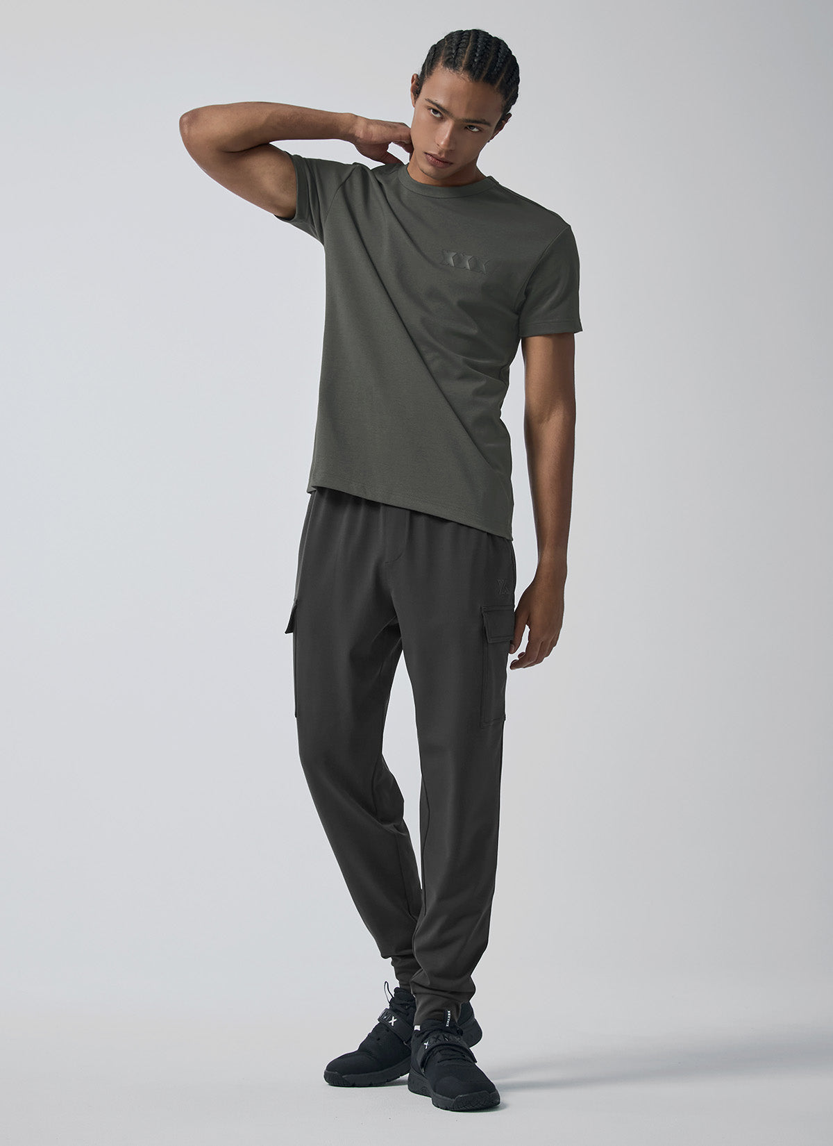 Comfort Fine Men's Fleece Cargo Joggers