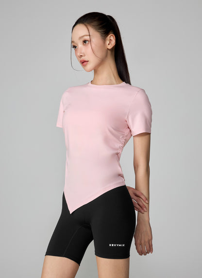 Ice Feather Light 2.0 Unbalanced Shirring Short Sleeve