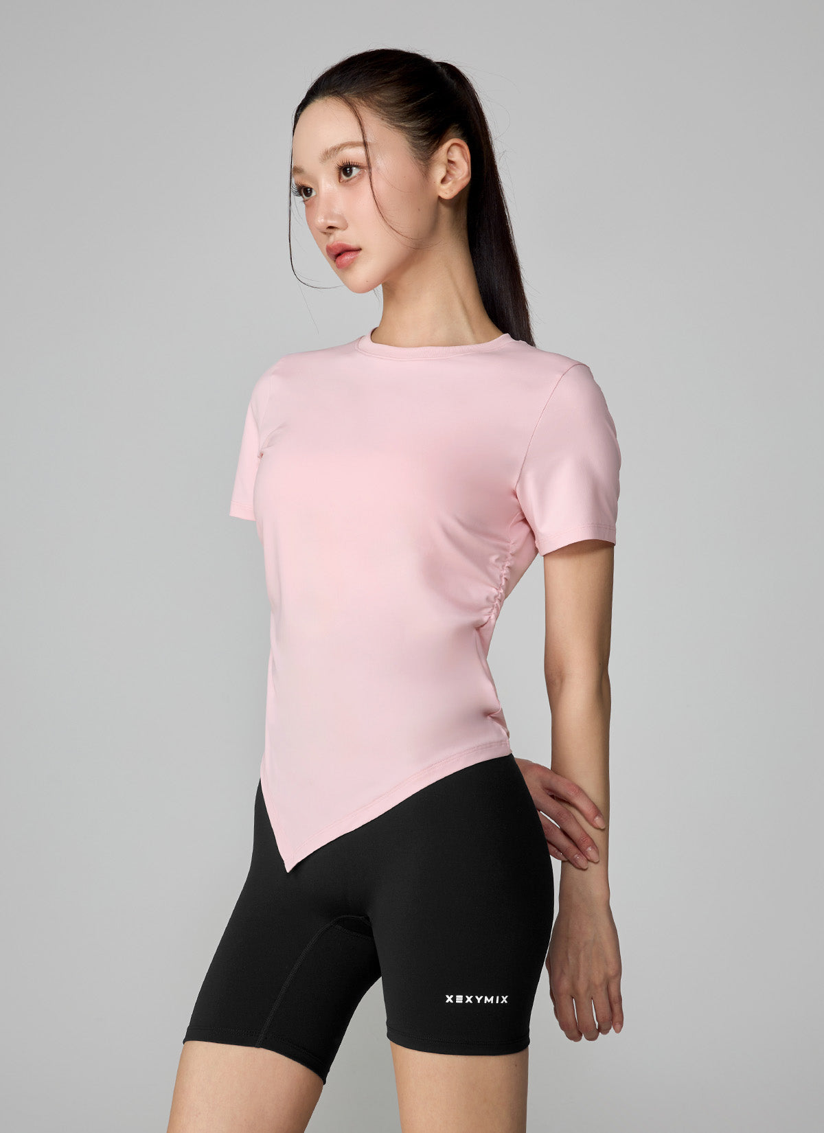 Ice Feather Light 2.0 Unbalanced Shirring Short Sleeve