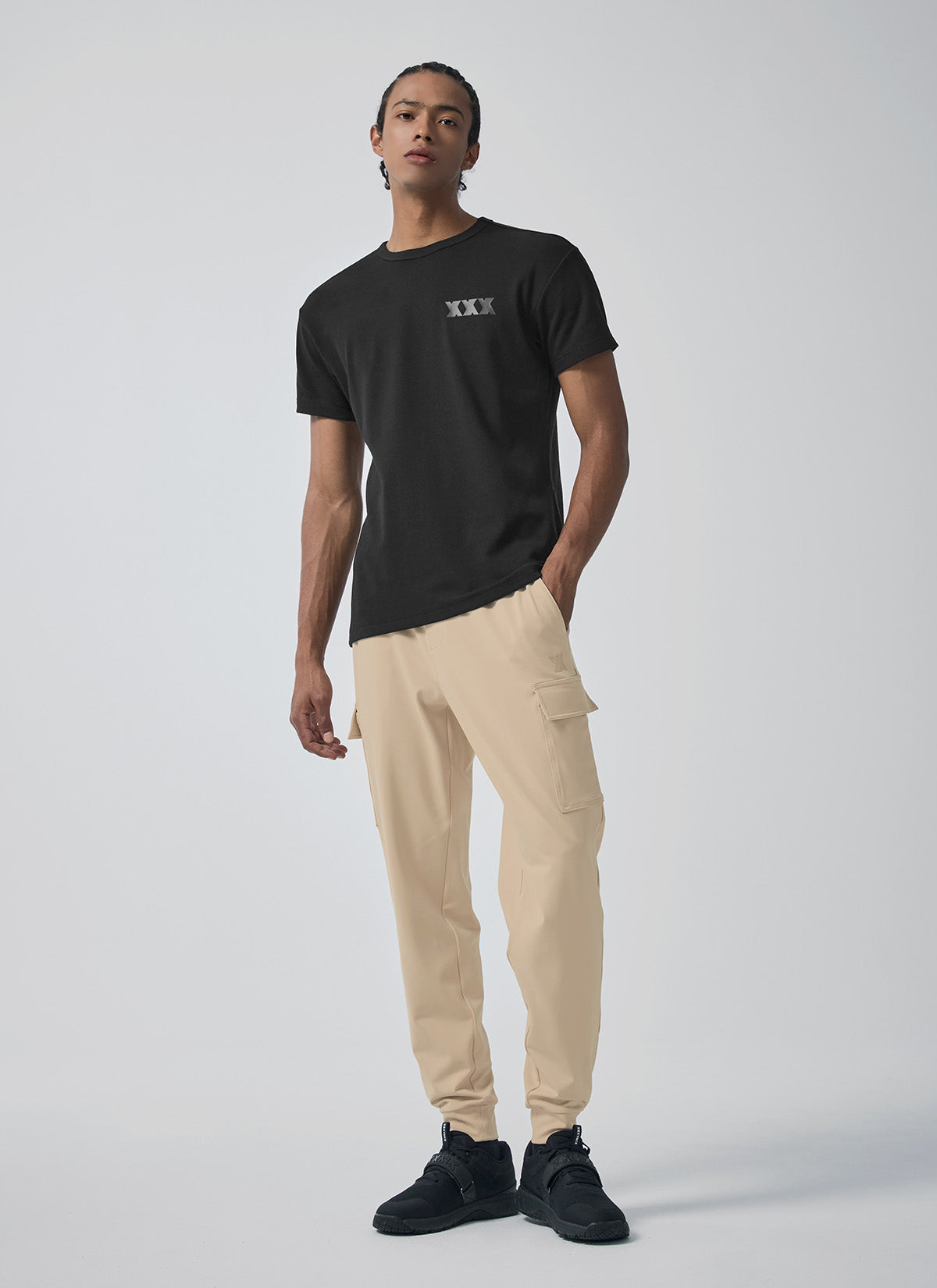 Comfort Fine Men's Fleece Cargo Joggers