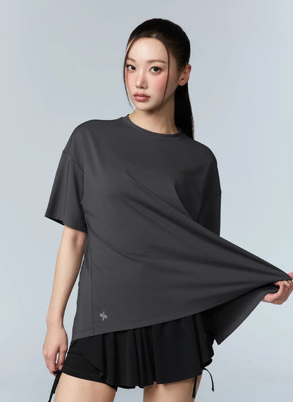 [2 FOR] Ice Feather Mesh 2.0 Back Slit Short Sleeve
