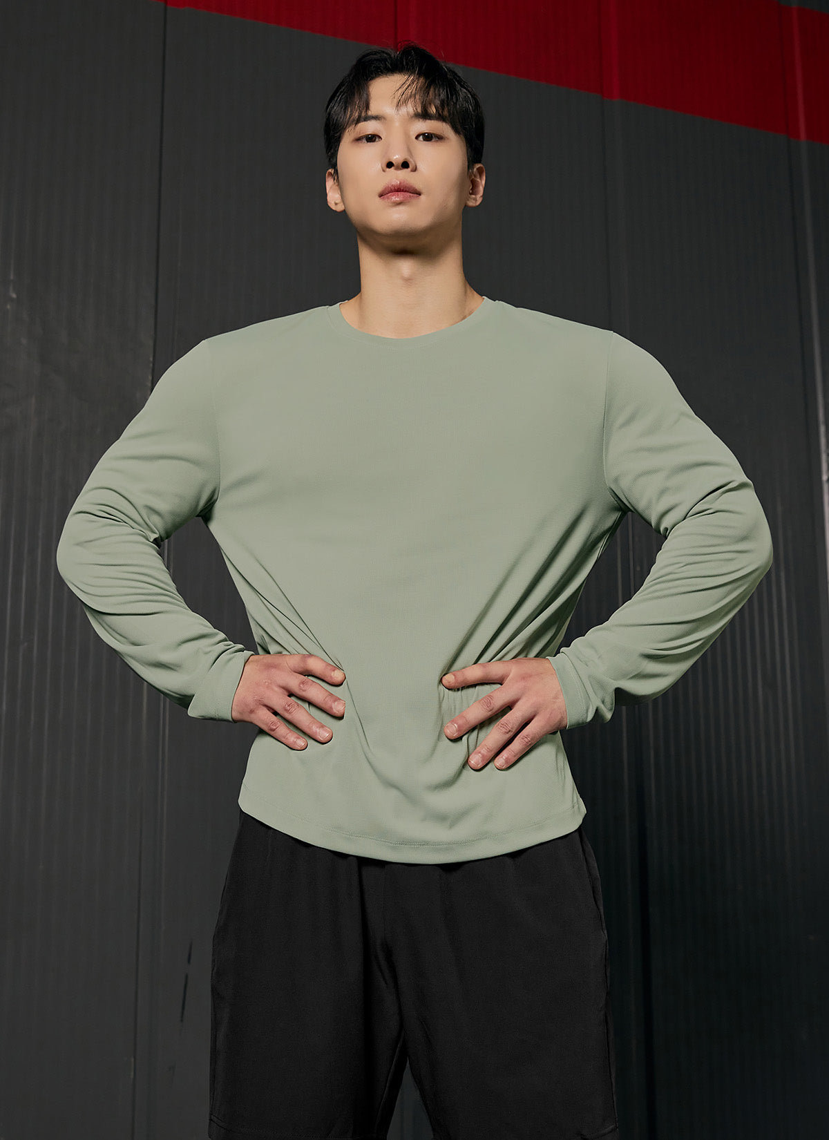 Air Waffle Mesh Men’s Regular Fit Long Sleeve