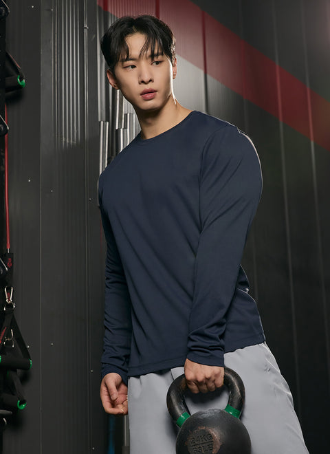 Air Waffle Mesh Men's Regular Fit Long Sleeve