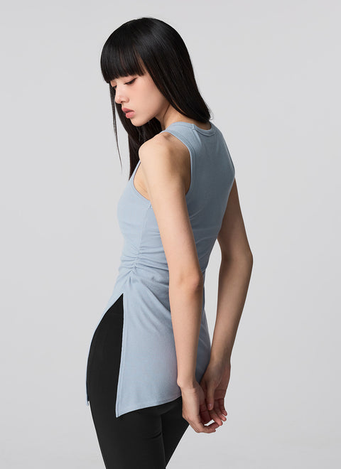 [SET] Slit Sleeveless & Bootcut Leggings