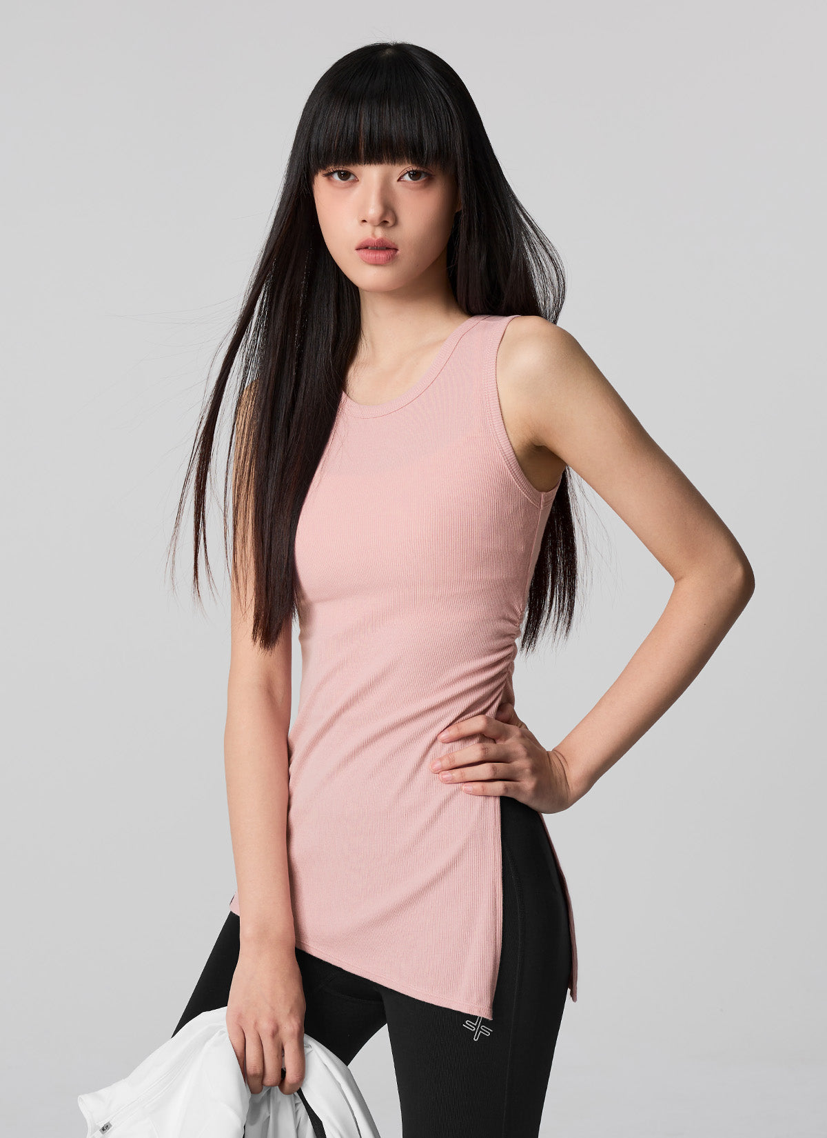[SET] Slit Sleeveless & Bootcut Leggings