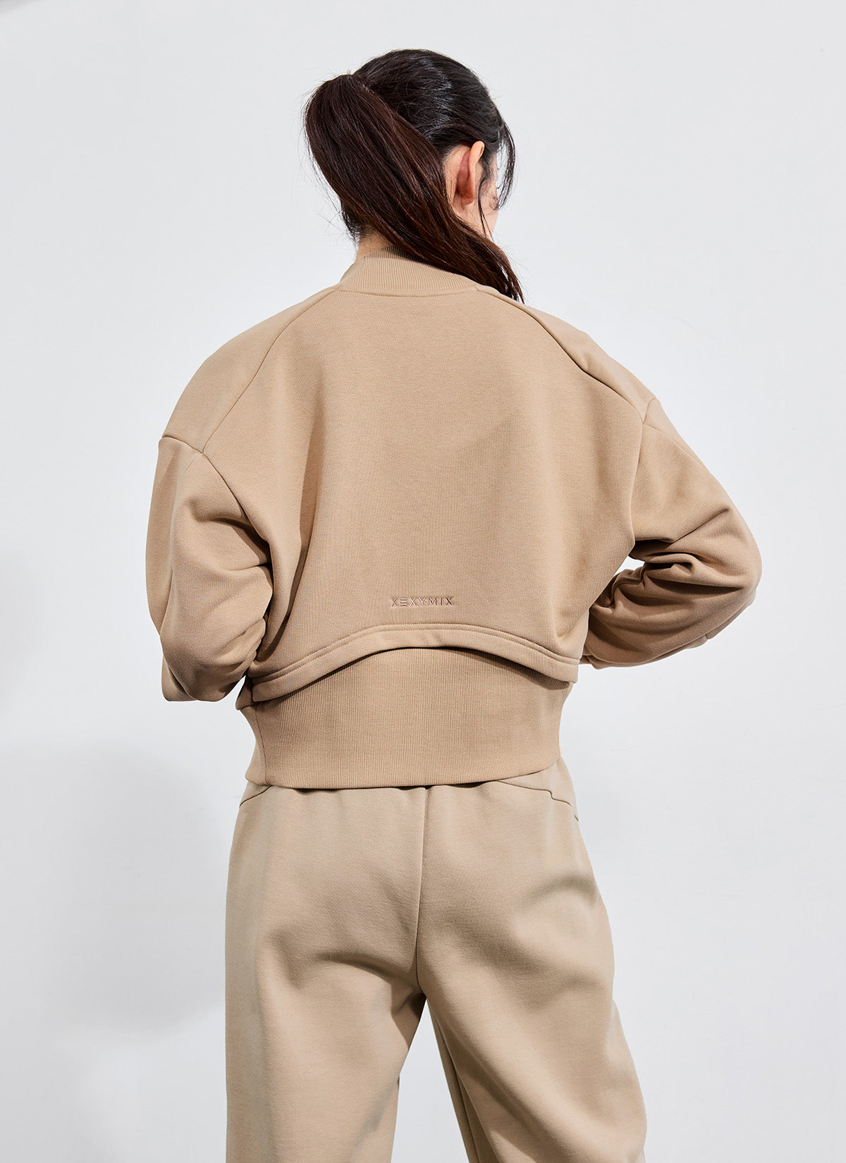 High Neck Curved Zip-up Jacket – XEXYMIX.EN