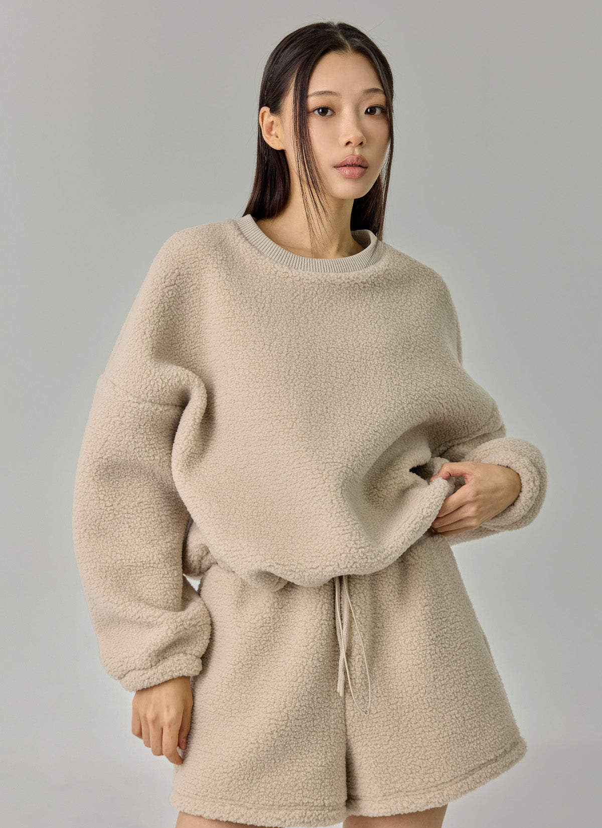 Sherpa Oversized Sweatshirt