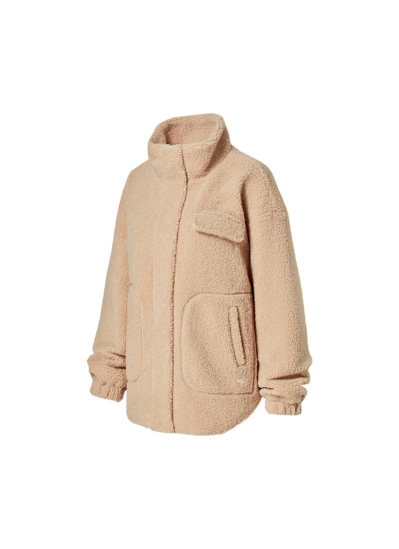 Sherpa High Neck Oversized Jacket