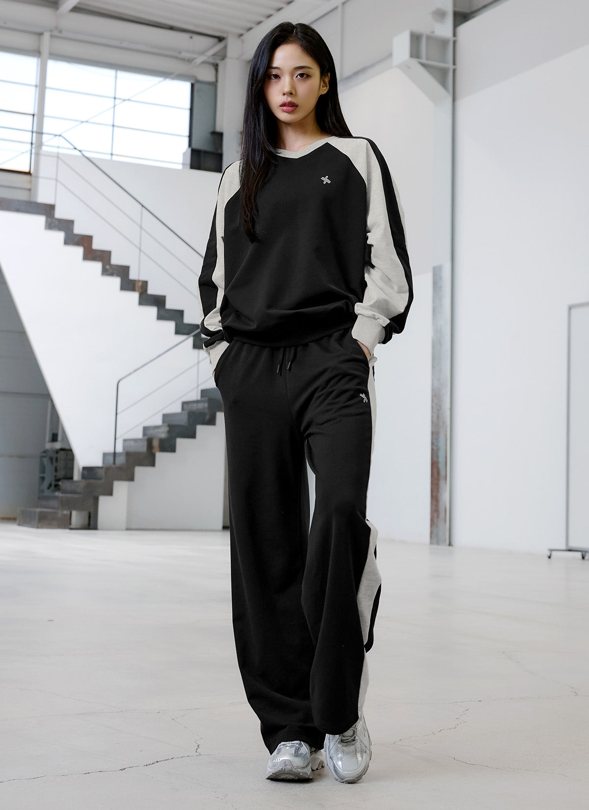 Sporty Track Wide Pants