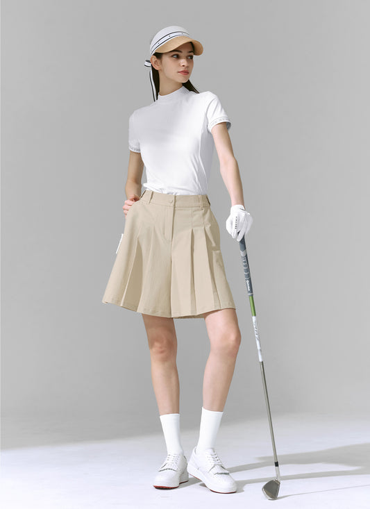Pleated Bermuda Shorts