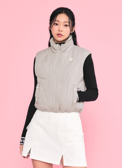Quilted Soft Fur Reversible Vest