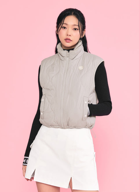 Quilted Soft Fur Reversible Vest