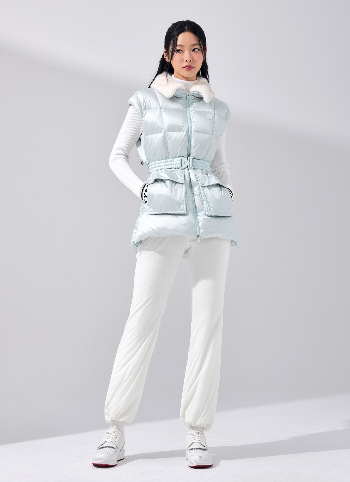 Padded Mix Bootcut Pants