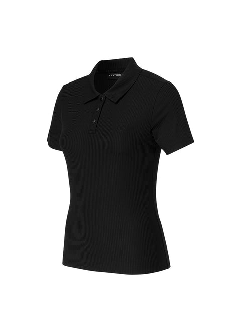 Ribbed Polo Short Sleeve
