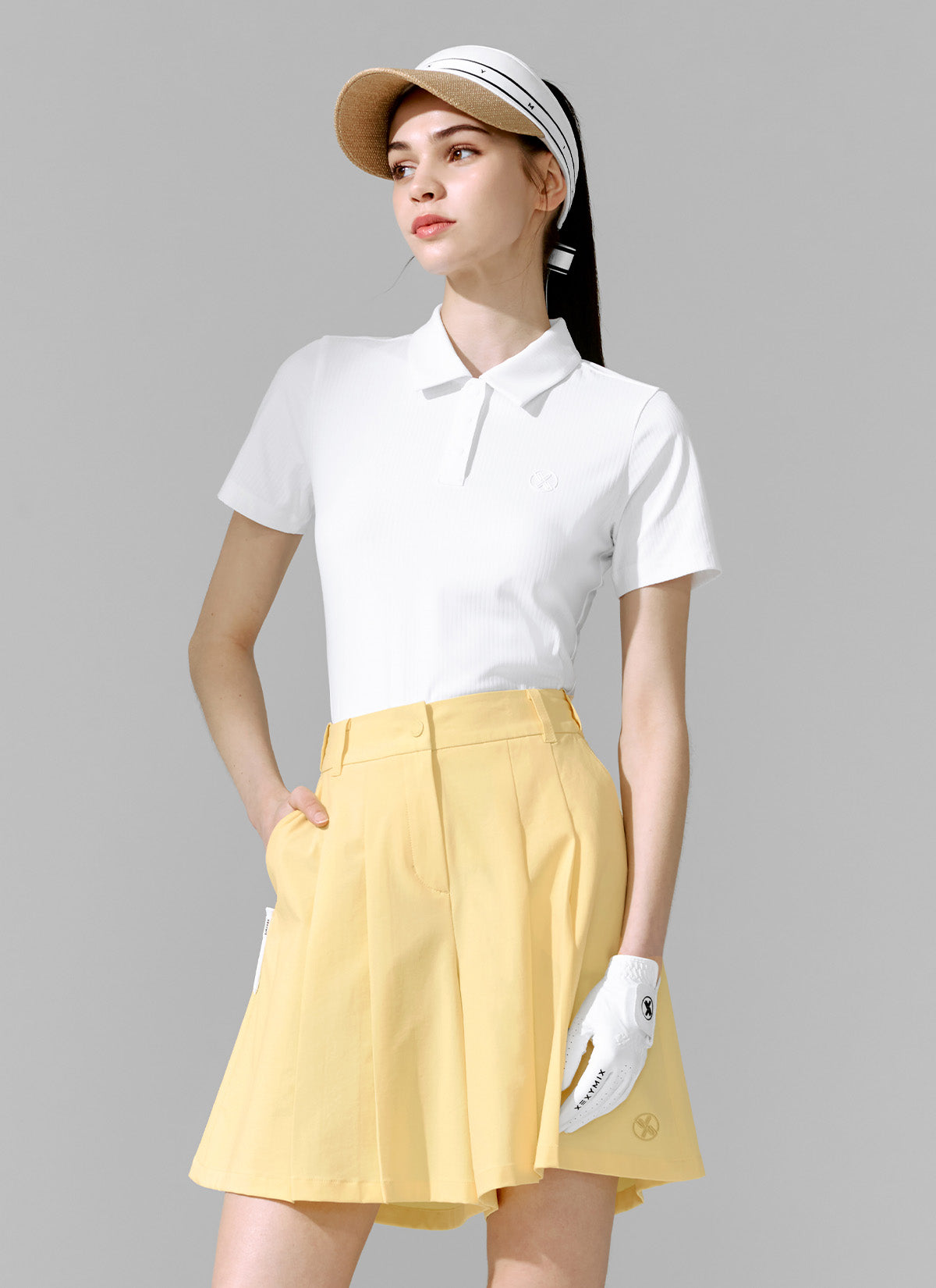 Ribbed Polo Short Sleeve