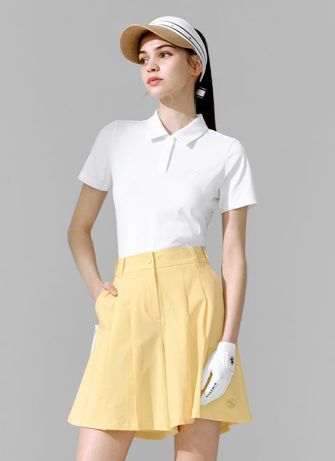 Ribbed Polo Short Sleeve
