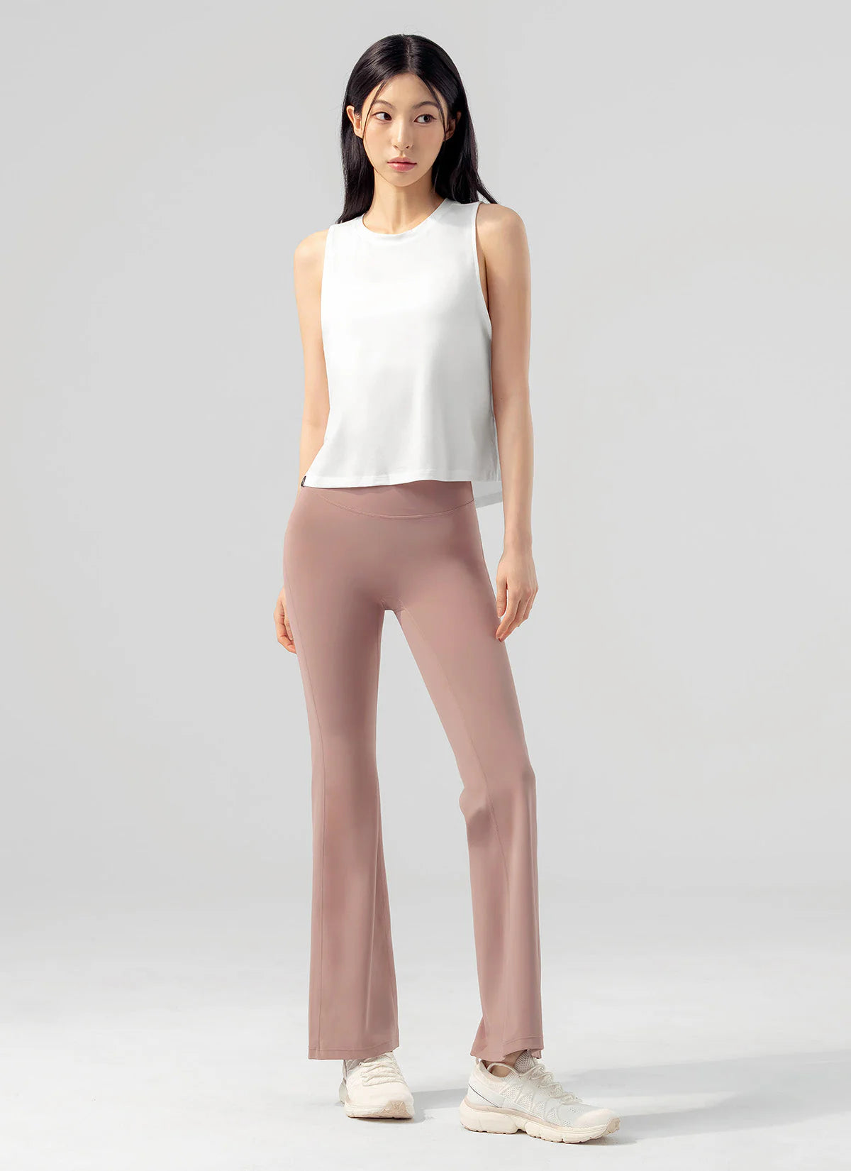 [SET] Ice Feather Short Sleeve & Bootcut Leggings