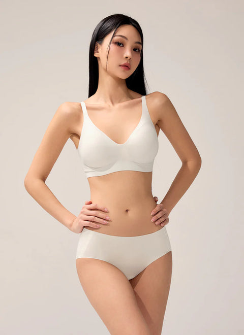 [2 FOR] Mellow Day Hook-Closure Bra
