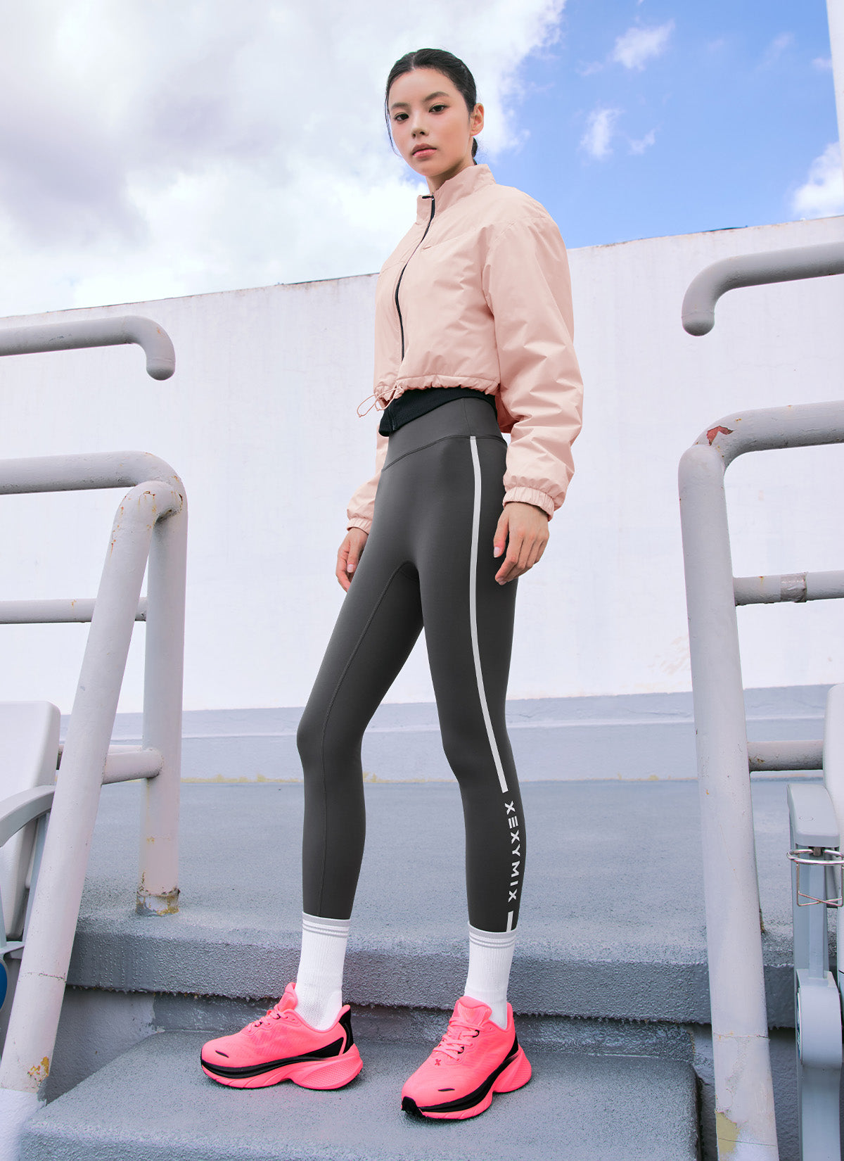 RX Black Label Signature 360N Fleece Reflective Line Leggings