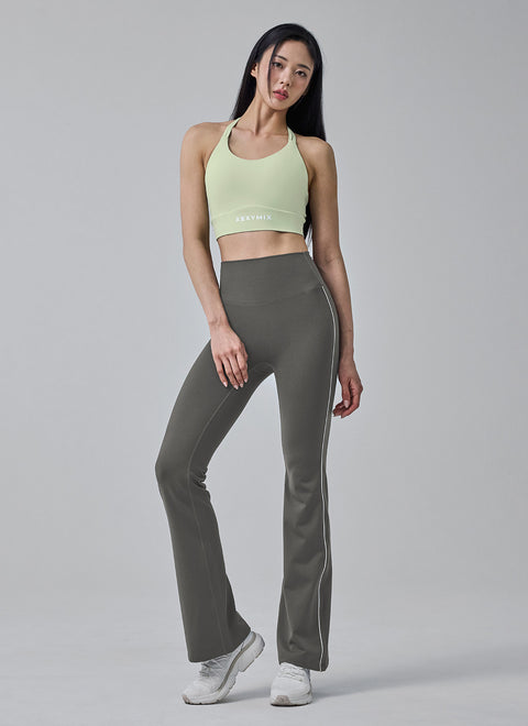 Comfort Fine Piping Bootcut Leggings