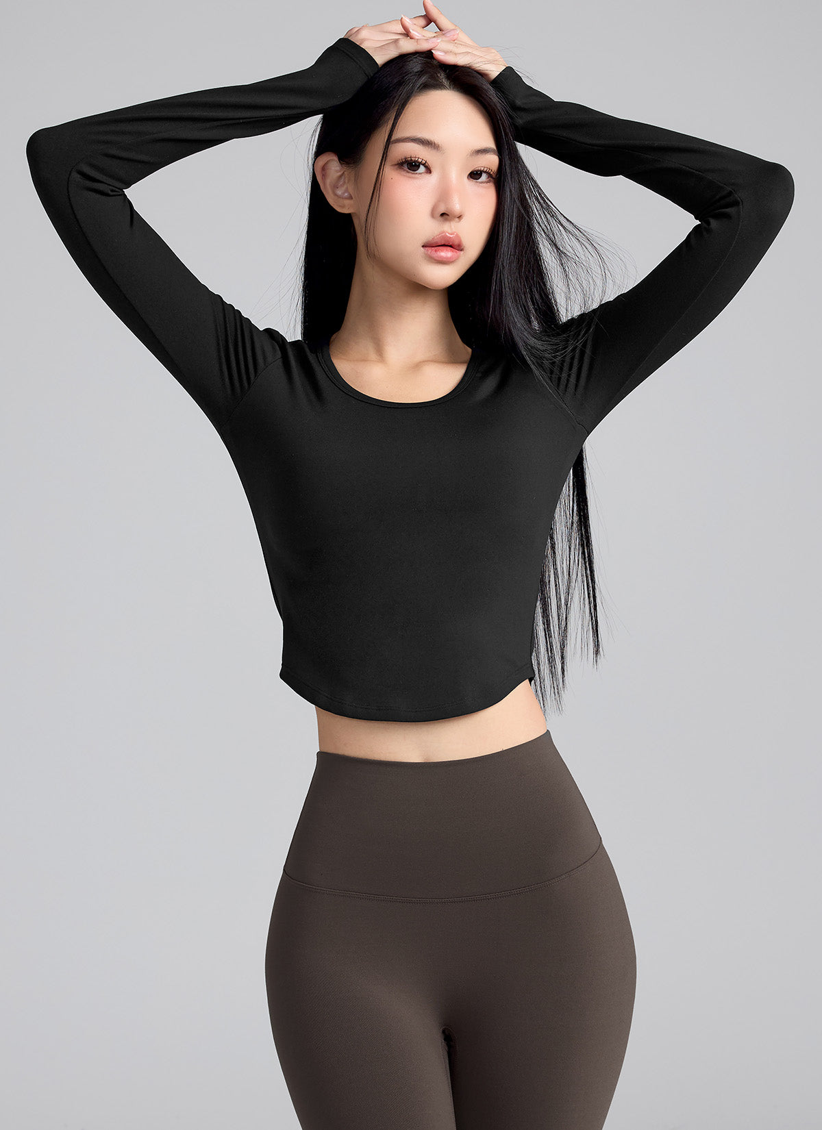 All-in-One In-Pad Cropped Long Sleeve