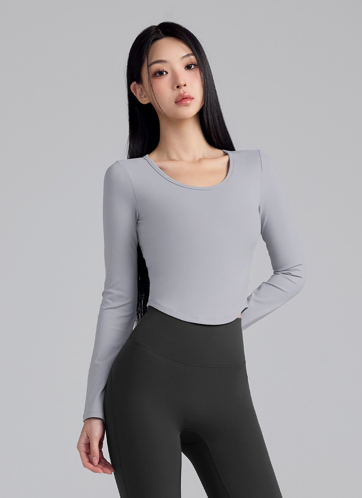 All-in-One In-Pad Cropped Long Sleeve
