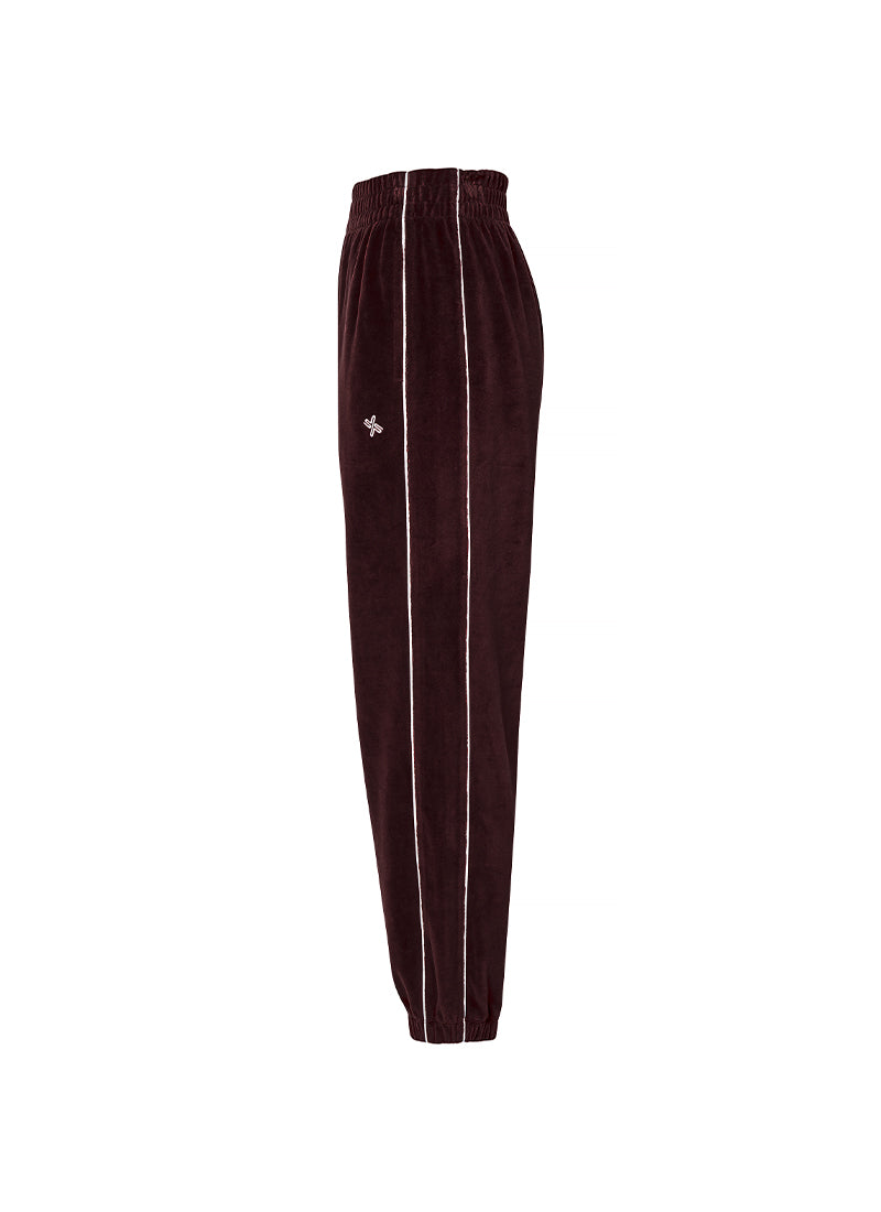 Velour Track Jogger Pants