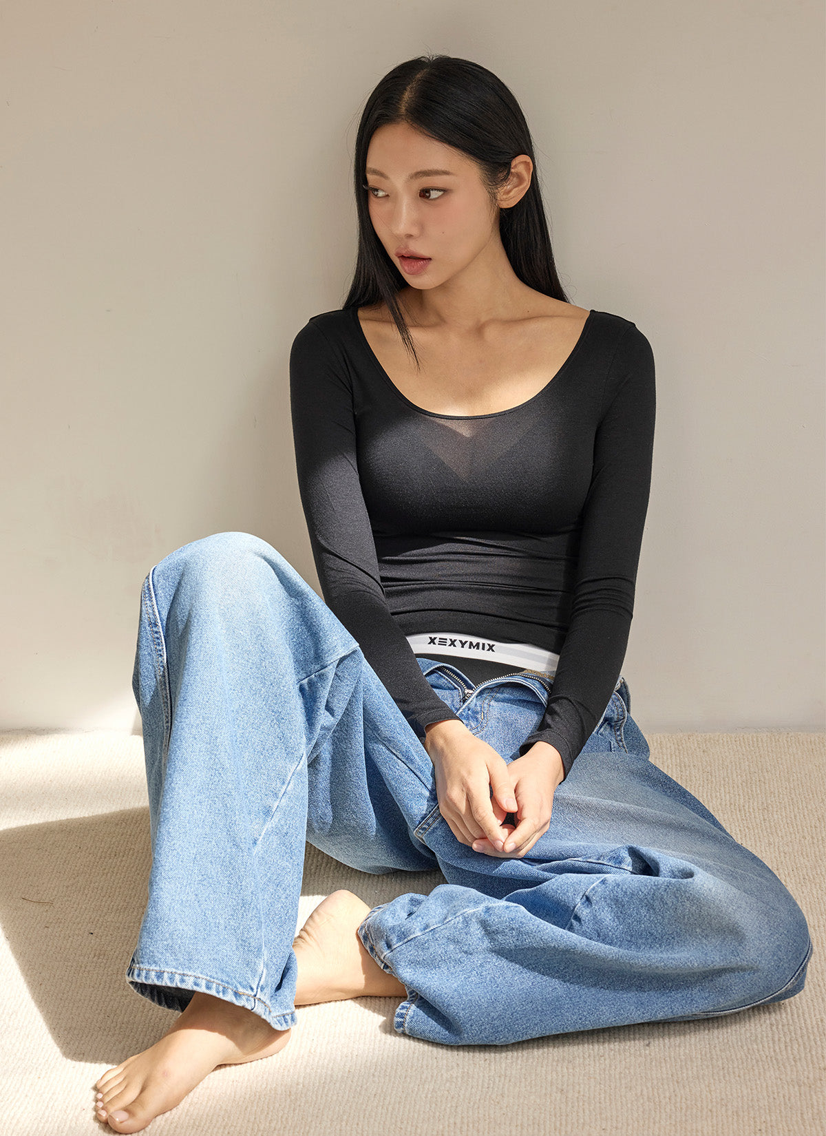 Heat Motion Round Neck Long Sleeve