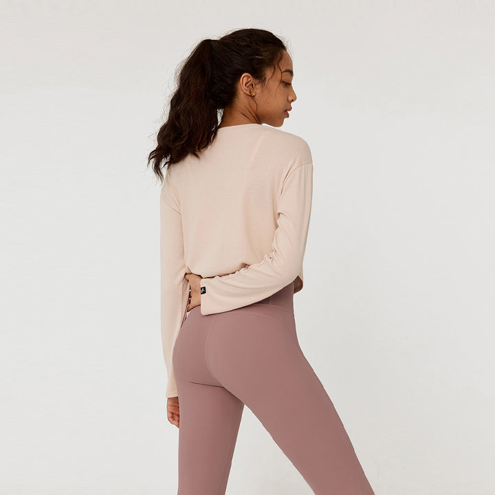 Easy Round Crop Long Sleeve