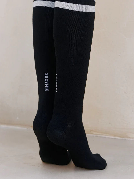 Double Lettering Knee Socks