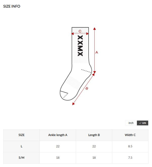 XXMX Logo Crew Socks