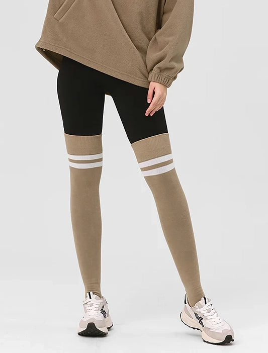 Double Line Over Knee Socks